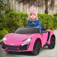 Lifezeal 12V Kids Ride On Car 2.4G RC Electric Vehicle W/ Lights MP3 Openable Doors White\Black\ Red\Pink - Pink - View 3