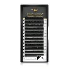 Winky Beauty 椭圆扁平睫毛延长单根长度 8-15 毫米自然柔软丝质经典单根浓密 12 排 0.15 毫米/0.20 毫米种植单根假睫毛优质线材哑光黑色化妆适合专业睫毛师睫毛簇、睫毛簇、单根睫毛、睫毛、假睫毛 - C - 查看 11