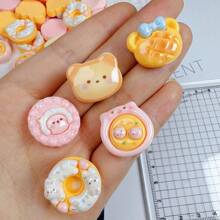 10/20/30 件可爱卡通动物和饼干树脂工艺品套装 - 随机混合 - DIY 配件，适用于手机壳、发夹、相框 - 送给女孩的创意礼物 - 彩色 - 查看 5