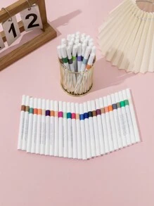 60/24/48/80/100/120 色亚克力马克笔，专业亚克力马克笔，适用于艺术创作、绘画、绘图、DIY、不透明，适用于办公室和书房 - 彩色 - 查看 9