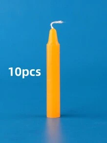 10 Diameter 1.2 Cm, Length 7.5 Cm Slender Short Purple Black White Miniature Small Candles Green Macarons Colorful Ordinary Lighting Hand-Made Experiment Festivals Activity Decorations Tasteless Burning Gifts Birthday Graduation - Multicolor - View 11