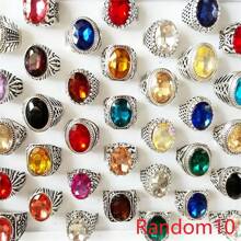 Set de 5/10 anillos de cristal sintético de estilo boho y lujo, anillos de declaración de moda para hombres y mujeres, regalo creativo para San Valentín, adecuado para uso diario en todas las estaciones, para San Valentín, mamá, madre, Día de la Madre, regalo