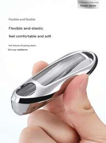 For Nissan Key Fob Cover With Leather Keychain Soft TPU 360 Degree Protection Key Case For Altima Maxima Rogue Armada Pathfinder Smart Key 3 4 5-Button - Black+woven rope - View 7