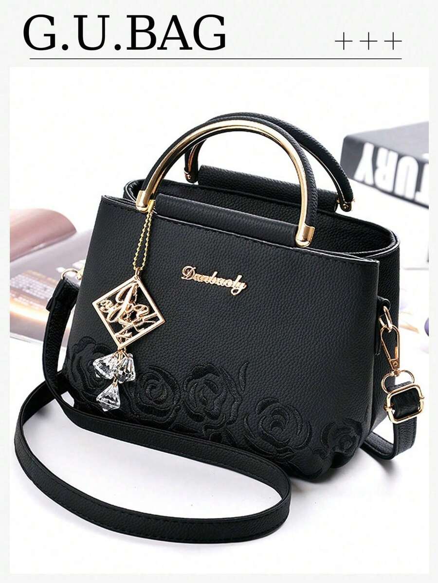 1 pieza Bolso de mano minimalista bordado para dama con regalo accesorio, regalos del Día de San Valentín, mejores regalos del Día de la Madre para mujeres