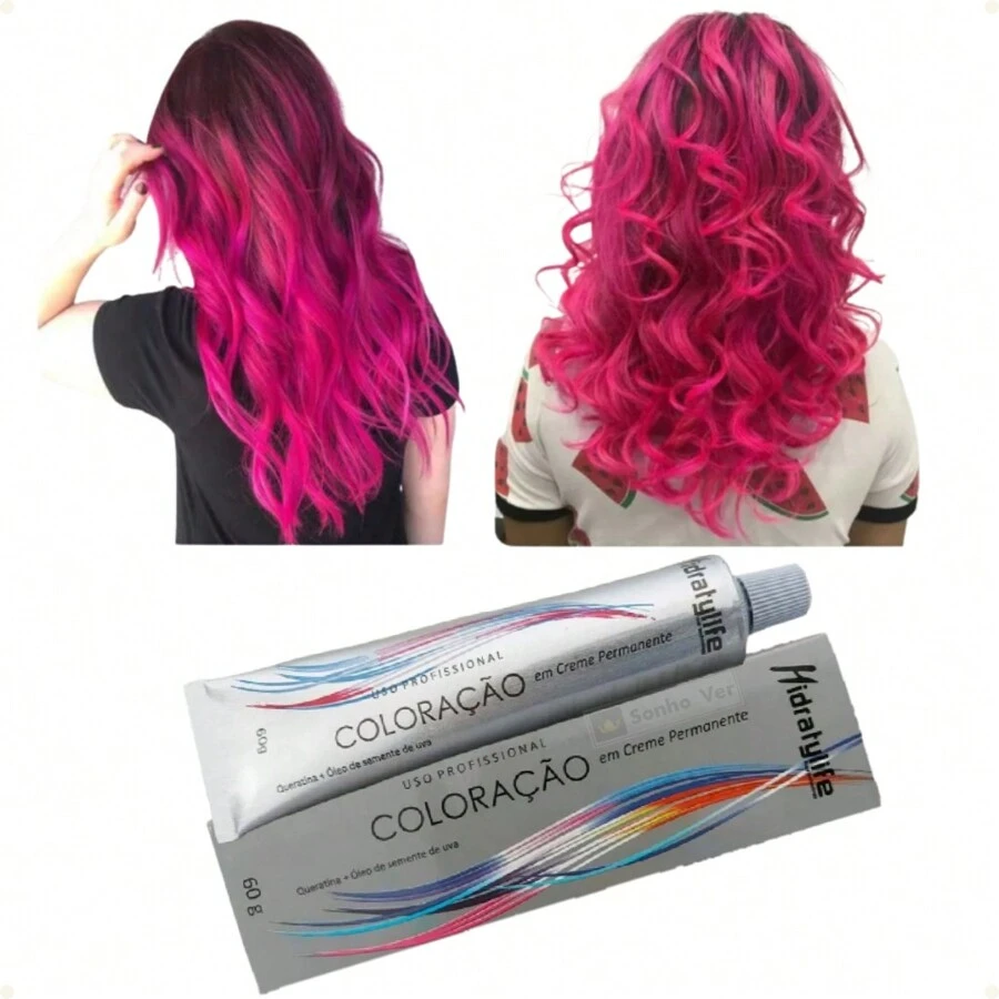 Pink Hair Dye Mairibel - 彩色 - 查看 1