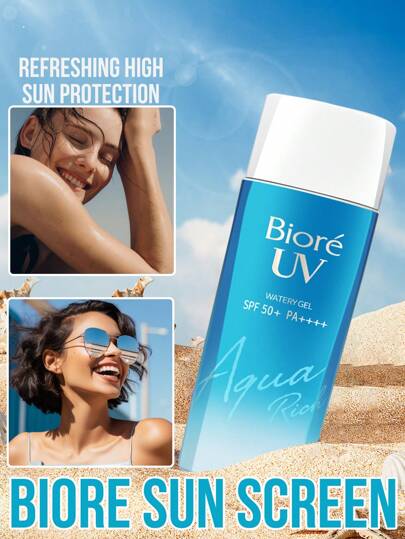 Biore Loțiune de bronzare Biore, protecție solară de înaltă eficiență, formare rapidă a peliculei, în special pentru activ în aer liber, SPF50+ PA+++++, tehnologie de particule de hidrogel, formare rapidă a peliculei în 1 secundă, rezistentă la apă și transpirație, răcoritoare și negrasă, potrivită pentru activități în aer liber, persoanele care au nevoie Protecție solară zilnică, pasionați de sporturi în aer liber, călători, viață de zi cu zi, vacanțe la plajă, sporturi în aer liber