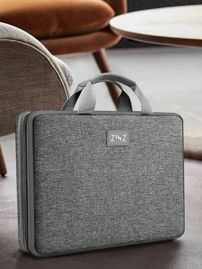 1PC Expandable Laptop Sleeve 15 15.6 16 Inch Case Bag For Popular 15"-16" Notebooks Water-Resistant Handbag Multipurpose Computer Accessories Storage Bag