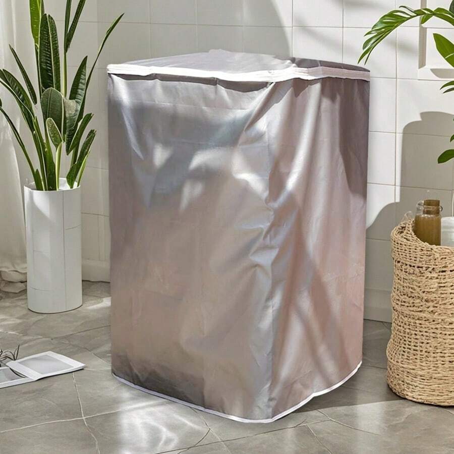1 件洗衣机罩，适用于上翻式波浪轮洗衣机，带拉链，防水、防尘、防晒，使用时无需取下，适用于婚礼、Y2K、派对等场合。 - 灰色 - 查看 1