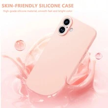 软TPU手机壳，兼容苹果11/12/13/14/15 Pro Max、三星S22/23/24+ A04/A05/A14/A15/A24/A25/A34/A54、OPPO、vivo、红米Note 13 Pro/13C/A3、荣耀70/90/X7/X8/X9/X6AB等多种型号手机。 - 粉紅色+螢幕保護貼 - 查看 2
