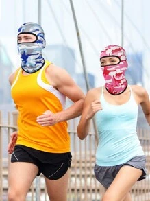 Sun Protective Anti UV 1pc Outdoor Cycling Headgear Windproof Sunscreen Sandproof Face Mask, Providing Good Protection For Cycling, Hiking, Skiing, Etc. Ski Mask,Suitable For Cycling,Riding Motorcycle And Skiing - Multicolor - View 9