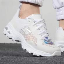 Skechers Zapatillas deportivas con suela gruesa, transpirables y con amortiguación - Blanco - Ver 6