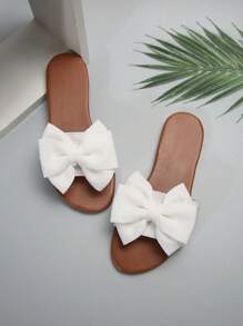 Sandalias con lazo deslizante para mujer, sandalias planas para exteriores con lazo y suela antideslizante, aptas para citas, caminar, playa, vacaciones