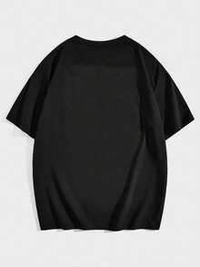 Anime T-Shirt Jujtsu Manga Otaku 100% Cotton Plus Size Yarn 30.1 - 黑色 - 查看 2