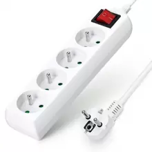 1 件 3.4 米电源板，带开关和儿童保护装置，白色，16A 250V，Aigostar 品牌，适合法国标准 - 查看 1