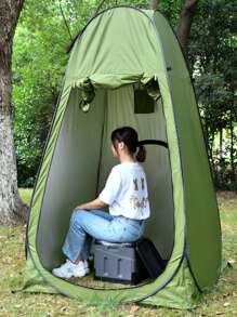 1pc Multifunctional Automatic Pop-Up Tent, For Changing, Toilet, Fishing, Outdoor Toilet Accessories, Folding Tent, Garbage Bag, Solidifying Agent