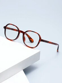 New Fashion Spring Hinged Reading Glasses For Middle Aged & Elderly, Round Frame Makes You Look Younger, High Definition, Fatigue Resistant, For Men & Women - Tortoise Shell Frame - View 1