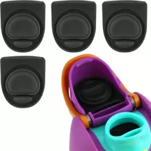 4 piezas Tope de repuesto compatible con botellas de 24 oz y 32 oz, junta tórica para tapa de botella de agua de 16/19/24/32/40 oz, accesorio de tapón de silicona (Gris)