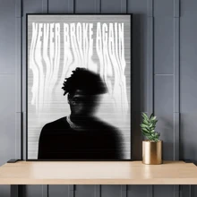 1pc, Hip-Hop Rap Pop Singer Wall Art,Pop Albums Vibrant A Stylish Bachelor Party Decor Room,Popular Songs Style Aesthetic,Black And White Vintage Poster Printing, Minimalism Canvas Painting, Suitable For Home Decoration,Bar Cart,Cafe, Patio,Birthday Gift,Living Room, Bedroom, Living Room, Home Office, Bathroom Decoration, The Perfect Gift For Your Friends,Wall Decoration20*28 Inch, Unframed
