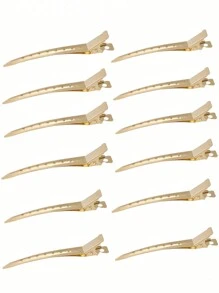 Metal Hair Sectioning Clips Set, 12 Pcs Pin Curl Clips For Women Duck Bill Hair Clips, Alligator Clips, Metal Hair Clips, Hair Tools, Hair Products And Accessories For Barber Salon Beauty Travel Essentials, Back To School, Travel Holiday Essentials, Hair Accessories For Women, Slick Back Brush, Barber Accessories, Hair Dryer, Hair, Barber, Hair Tools, Hair Products,Hair Dryer,Hair, Accessories, Hair Products, Hair Tools, Hair Stuff, Hair Care, Curly Hair Brush, Barber, Barber Accessories, Hairdressing Equipment,Travel Essentials,Travel Essential,Hairstyle,Hairdressing,Hair,Travel,Hair Products,Hair Tools,Hair Stuff,Barber,Barber Accessories,Barbershop,Hairdressing Equipment - Multicolor - View 11