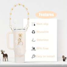 7Pcs Accessories Set For Cup 30oz 40oz, Including Silicone Straw Cover And Bottle Boot Handle Strap Charms For Tumbler Decorations For - Multicolor - View 8