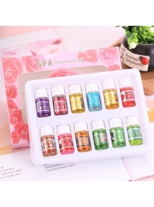 12 Esencias Aromáticas Kit Esenciales Base Agua Soluble En Agua - Multicolor - Ver 6