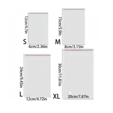 100/200pcs Self-Adhesive Resealable OPP Bags, Transparent Resealable Plastic Bags For Packaging Small Gifts, Party Favors And Toys Valentine Day - Clear - View 15