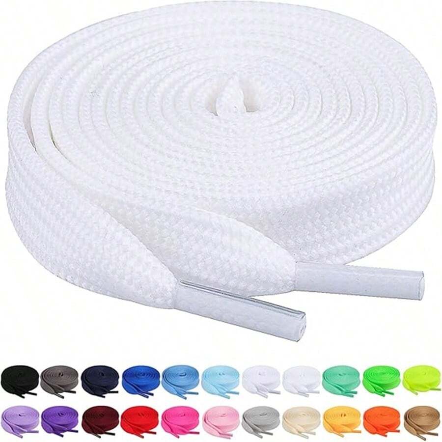 Giày thể thao màu đen LACES dành cho nam và nữ màu trắng Giày thường ngày Giày vải Giày bóng rổ Giày trắng nhỏ đế bằng - trắng - Xem 1