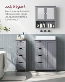VASAGLE Bathroom Furniture Sets - Light Grey - View 9