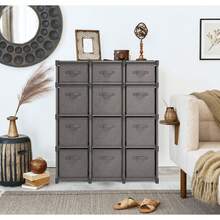 Cube Storage Organizer Bedroom Living Room Office Closet Storage Shelves Bins - gray - View 4