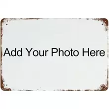 1 Stück personalisierte Metallblechplatte, individueller Hängedekoration, Personalisiere dein Foto, teile deine liebsten Erinnerungen und kostbaren Momente, perfektes Geschenk für Freunde und Familie, Wandkunst, Heimdekoration, geeignet für Zuhause, Bar, Café, Büro und Klassenzimmer, vielseitige Poster-Plakette - passend für Muttertag, Halloween, Weihnachten, Ostern, Hochzeit, Erntedankfest