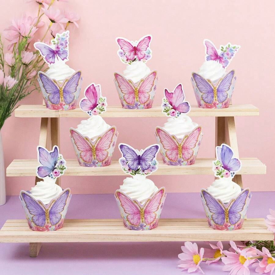 16 phụ kiện trang trí bánh cupcake hình động vật rừng, hình sư tử và khỉ dễ thương, thích hợp cho trang trí tiệc sinh nhật chủ đề động vật, trang trí bánh tiệc hoang dã, quà tặng sinh nhật, quà lưu niệm, Giáng sinh.