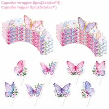 16 phụ kiện trang trí bánh cupcake hình động vật rừng, hình sư tử và khỉ dễ thương, thích hợp cho trang trí tiệc sinh nhật chủ đề động vật, trang trí bánh tiệc hoang dã, quà tặng sinh nhật, quà lưu niệm, Giáng sinh. - Hồng - Xem 4