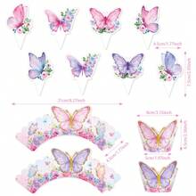 16 phụ kiện trang trí bánh cupcake hình động vật rừng, hình sư tử và khỉ dễ thương, thích hợp cho trang trí tiệc sinh nhật chủ đề động vật, trang trí bánh tiệc hoang dã, quà tặng sinh nhật, quà lưu niệm, Giáng sinh. - Hồng - Xem 5