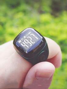 1 个 N01 智能蓝牙戒指，带显示屏，可用作朝拜方向指示器和计数器，兼容应用程序 - 彩色 - 查看 3