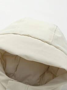 Balabala Chaqueta acolchada para niños pequeños, nuevo abrigo con bloqueo de color de estilo exterior, invierno 2024