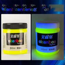 1 peça 300ml Tinta Fluorescente/Tinta Brilha no Escuro Neon Luminosa Arte de Parede Pintura Grafite Acrílica Revestimento Impermeável, Volta às Aulas, Material Escolar