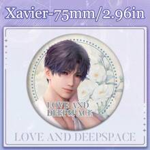 1pc Đồ chơi nhân vật hoạt hình Love And Deep Space lấp lánh, huy hiệu kim loại lấp lánh màu bạc trơn hình ba chiều 75mm*58mm làm quà tặng tiệc - Nhiều màu - Xem 13