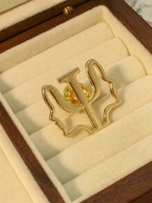 Yuan Shuo 1入創意西方心理學英文胸針，鋅合金徽章 - 徽章領針 - 查看 15