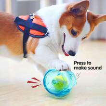 Um brinquedo de mastigação e chocalho com design de urso fofo para animais de estimação, brinquedo interativo para cachorro, brinquedo de companhia para cachorro, brinquedo resistente e à prova de mordidas
