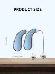 2PSC Hearing Aids, Amplification Headphones, Auxiliary Listening Headphones, Clear Sound, Suitable For Middle-Aged And Elderly People - 藍色 - 查看 3