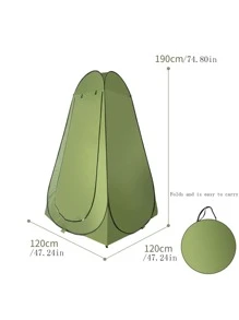 1pc Multifunctional Automatic Pop-Up Tent, For Changing, Toilet, Fishing, Outdoor Toilet Accessories, Folding Tent, Garbage Bag, Solidifying Agent