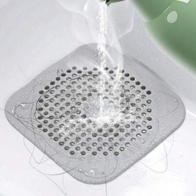 4 miếng silicon hứng tóc cho cống thoát nước nhà tắm - Dễ dàng vệ sinh với cốc hút, hoàn hảo cho bồn rửa nhà tắm & nhà bếp Trang trí phòng tắm Trang trí mùa thu Trở lại trường