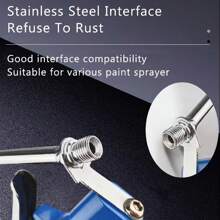 243-283 Airless Spray Gun 5000 PSI Silver Airless Paint Spray Gun With Tip Guard And 545 Spraying Tip. - Multicolor - View 4