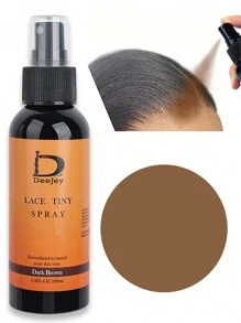 100ml Spray Mousse Derretedor Tintante à Prova d'Água com Renda para Closures de Perucas Frontais, Toupeiras, Controle de Contorno da Renda, Tinta em Spray de Renda Derretida na Cor Marrom Escuro