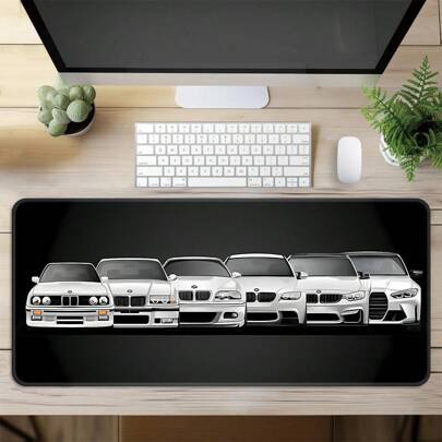 Cooles Auto-Thema extra große Mausunterlage, Gaming Schreibtisch Matte, große Größe Tastatur Matte, waschbar, Gummi rutschfeste Unterseite, umsäumter Rand, Geschenk Mausunterlage, Schreibtischschutz, Schreibtisch Pad, verschiedene Größen erhältlich, Computer Tastatur Pad, Laptop Pad Schulanfang Gaming Mausunterlage Schreibtischzubehör Bürobedarf Büro Schreibtischzubehör Mauspad Mausunterlage für Schreibtisch