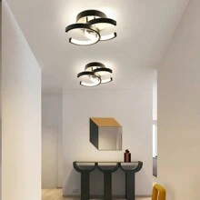 OYAJIA LED Dimmbar Deckenleuchte, Modernes Design,  3-Farbige Decken-Lampe Dimmbar 3000-6000K,  Quadratische Deckenleuchte aus Schwarz weißem Acryl,Wohnzimmer Kinderzimmer Esszimmer Küche Büro,Flur Küchen Eingang