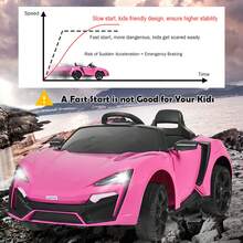 Lifezeal 12V Kids Ride On Car 2.4G RC Electric Vehicle W/ Lights MP3 Openable Doors White\Black\ Red\Pink - Pink - View 5