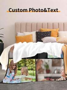 Manta personalizada con fotos. Manta personalizada para adultos, niños, cumpleaños, Navidad, para papá, mamá, hijo, hija, familia. Manta de tiro con foto y texto personalizado. Manta personalizada con imagen para niños, adultos, amigos, madre, padre. Regalo personalizado de manta de franela para cumpleaños. - Ver 4