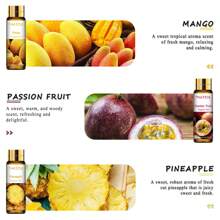 PHATOIL Fruchtduftstoffe-Set 9 Stücke je 10ml/0,33fl.Oz Fruchtduftstoffe-Set für Seifen, Kerzenherstellung, Diffuser, Luftbefeuchter, DIY Parfum - Limette/Apfel/Mango/Maracuja/Erdbeere/Wassermelone/Kirsche/Kokos/Ananas