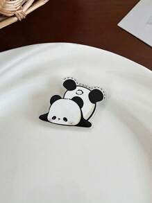 1pc/14pcs Cute Panda Cartoon Brooch - Acrylic Fashion Badge, Perfect Casual Decoration For Women Dress Accessories Pin For Clothes Bag Charm Backpack For School